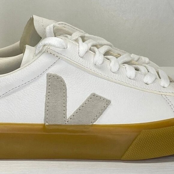 NEW VEJA CAMPO White Leather Sneakers Men’s 5 Casual - Picture 4 of 6